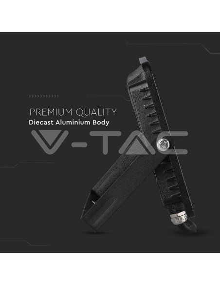V-TAC PRO VT-50 LED Spotlight SMD Chip Samsung 50W Colour Black IP65