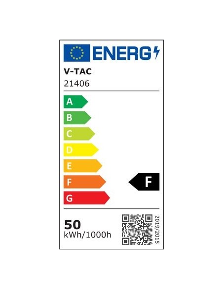 V-TAC PRO VT-50 LED Spotlight SMD Chip Samsung 50W Kleur Zwart IP65