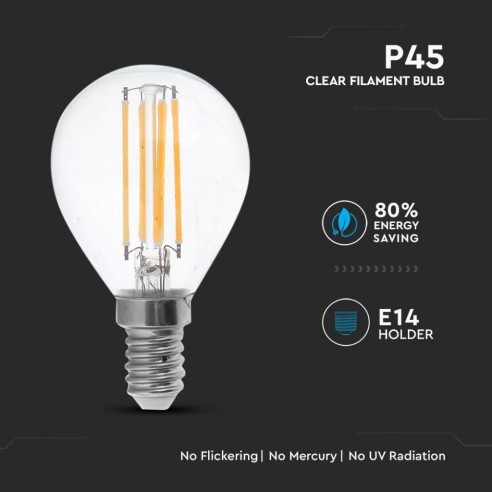 V-TAC VT-1996 LED-lamp E14 4W P45...