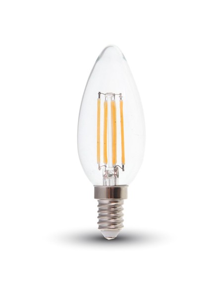 V-TAC VT-1986 Lampadina LED E14 4W Candela Filamento