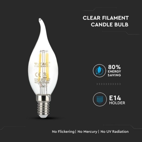 V-TAC VT-1997 Ampoule LED E14 4W...