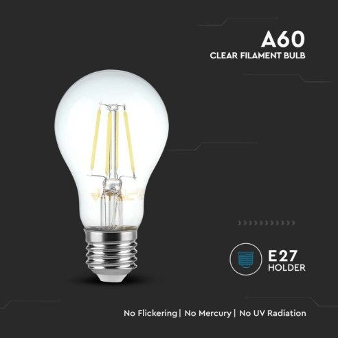 V-TAC VT-1887 LED bulb E27 6W A60...