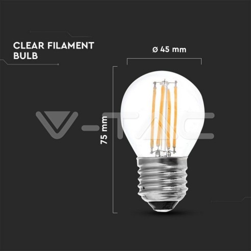 V-TAC VT-1980 LED Gloeilamp E27 4W...