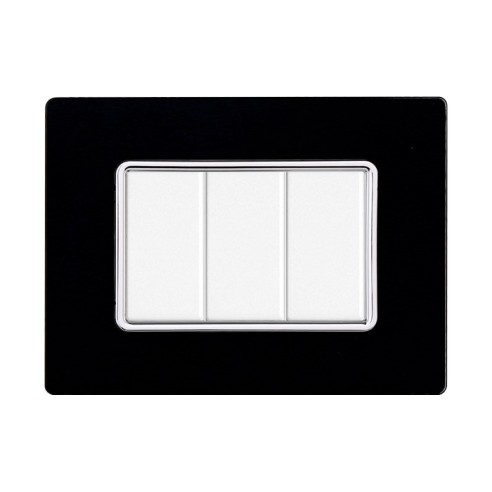 Placca serie Solar, 3 moduli, vetro,...