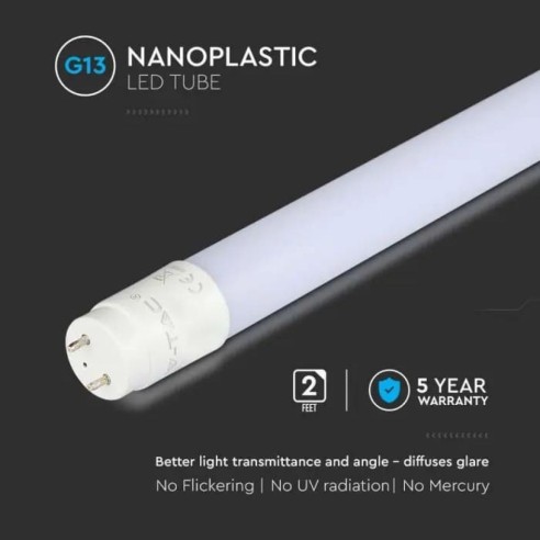 V-TAC PRO VT-061 Tubo LED con Chip...