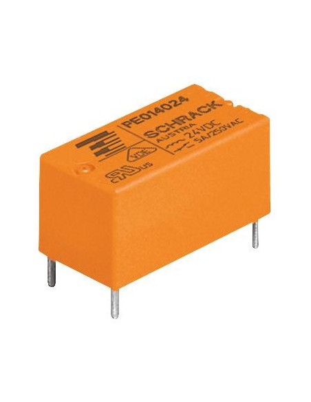Power Relay, PE014005, 5 Vdc, SPDT, 5 A, through-hole (THT), monostable, PE Series - TE Connectivity Schrack 1393219-3