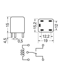 Power relay, 24 Vdc, SPDT,... 2