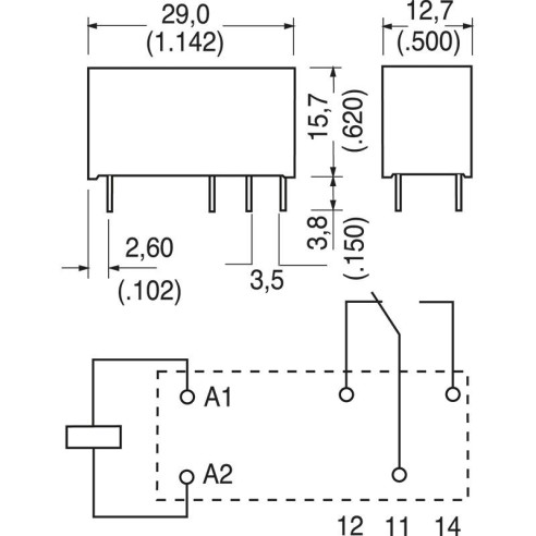 Relais de puissance, RT114730, 230...