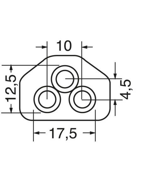 Stromkabel, Länge 2m, Stecker 10A, Buchse C5, Kabel 3x0,75mm2, Farbe schwarz