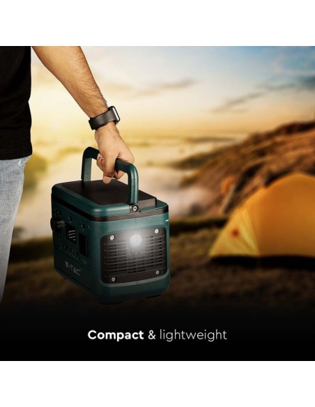 Draagbare energiecentrale 500W met 568Wh lithium batterij, oplaadbaar met voeding en zonnepaneel - V-TAC VT-606 11442