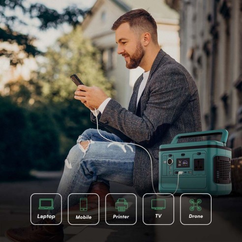 Portable power station 500W with...