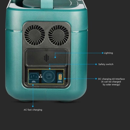 Tragbare 1000W Kraftstation mit...
