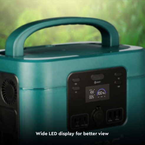 Portable 1000W power station with...