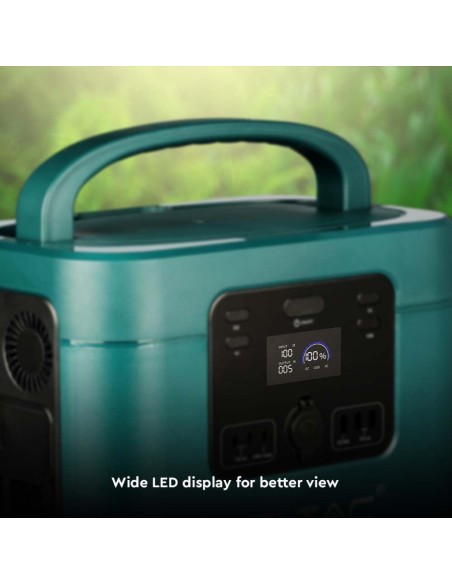 Centrale électrique portable 1000W avec batterie 1050Wh, rechargeable avec alimentation et panneau solaire, V-TAC VT-1001 11443