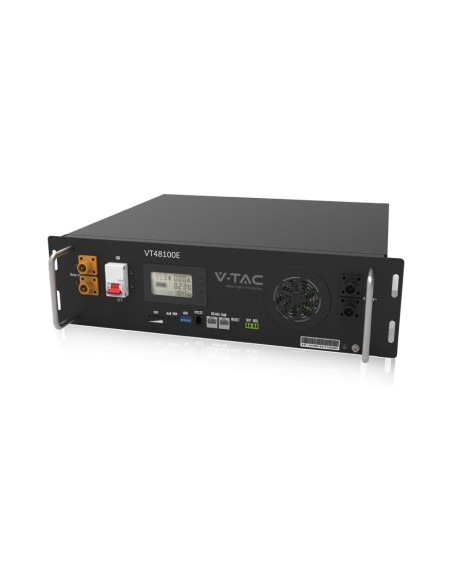 LiFePo4 accu 51,2V 100Ah 5,12 KWh voor fotovoltaïsche omvormer, rack mounted - V-TAC VT48100E-P 11377