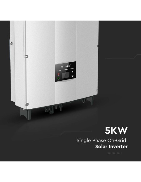 Onduleur On-Grid pour système photovoltaïque, 5KW, monophasé, garantie 10 ans - V-TAC VT-6605110 11380