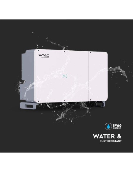 Inverter di rete On-Grid per impianto fotovoltaico, 100KW, trifase, garanzia 10 anni - V-TAC VT-6607100 11520