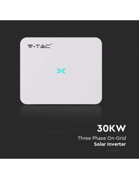 On-Grid omvormer voor fotovoltaïsche installatie, 30KW, driefasig, 10 jaar garantie, met WiFi datalogger-V-TAC VT-6630305 11507