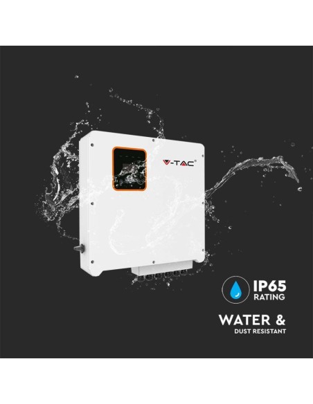 Inversor de red híbrido On-Grid/Off-Grid, 8KW, trifásico, 3 años de garantía, con wifi data logger V-TAC VT-6608303 11375