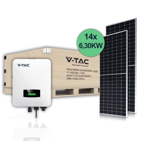 Kit fotovoltaico de 6 kW con inversor...