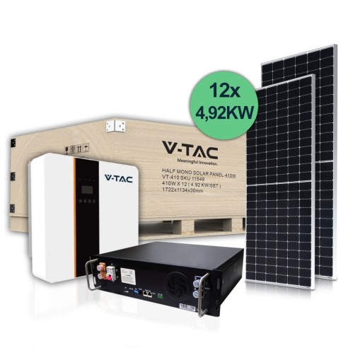 5kW fotovoltaïsche kit met LiFePo4...