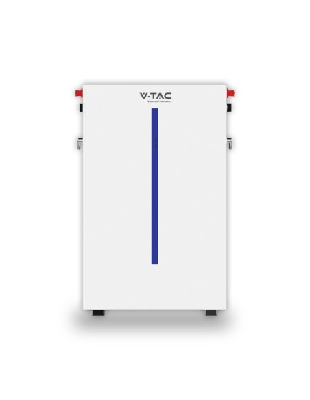 Photovoltaic kit 6kW with LiFePo4 battery 51.2V 120Ah 6.14 kWh, Single-phase inverter, 15 solar panels 410W-V-TAC 100167