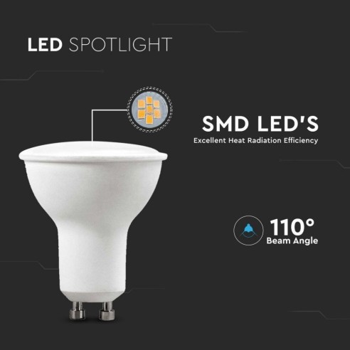 V-TAC VT-2225 Pack de 6 spots LED...