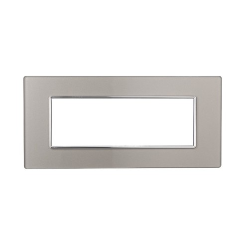 Placa serie Moon, 6 módulos, vidrio,...
