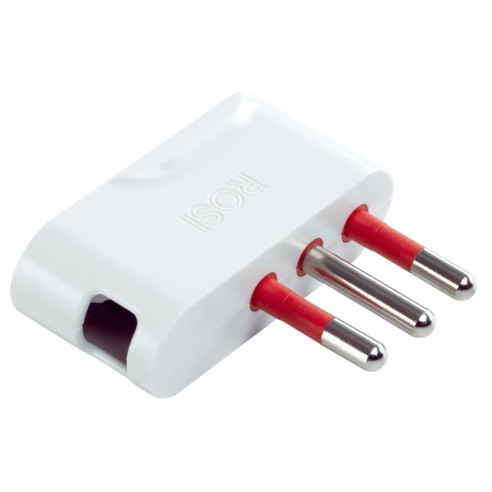 16A 2P+E plug, 90° bent, white,...