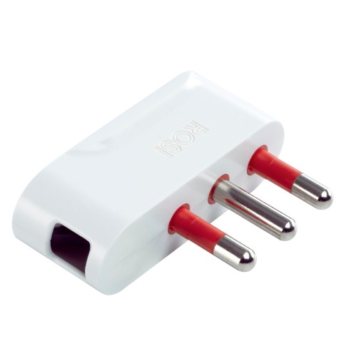 10A 2P+E plug, 90° bent, white,...