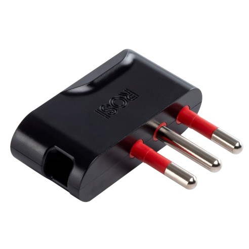 16A 2P+E plug, 90° bent, black,...