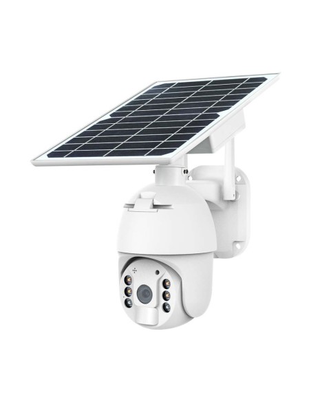 PTZ camera with solar panel, 4G, 2.0 MPx, motion sensor, microphone and speaker, white - V-TAC VT-11024-4G 11616