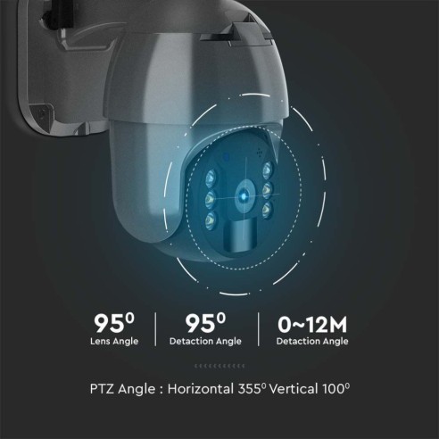 PTZ-camera met zonnepaneel, 4G, 2,0...