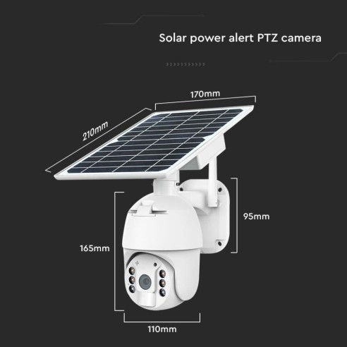 PTZ camera with solar panel, WiFi,...