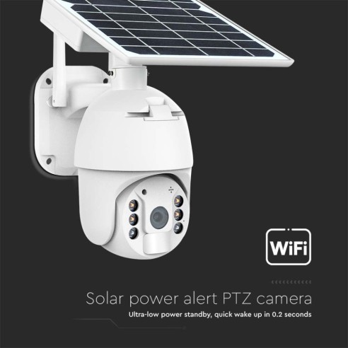 PTZ camera with solar panel, WiFi,...