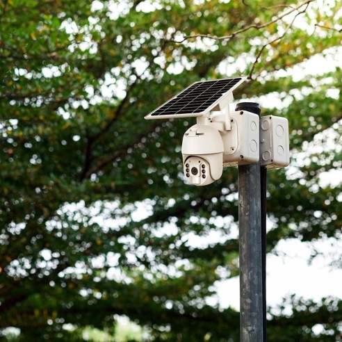 PTZ camera with solar panel, WiFi,...