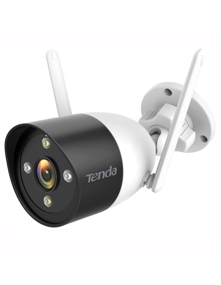 Kit de 4 cámaras Bullet de 3,0 Megapíxeles, WiFi, NVR incluido, función de alarma, audio bidireccional - Tenda K4W-3TC