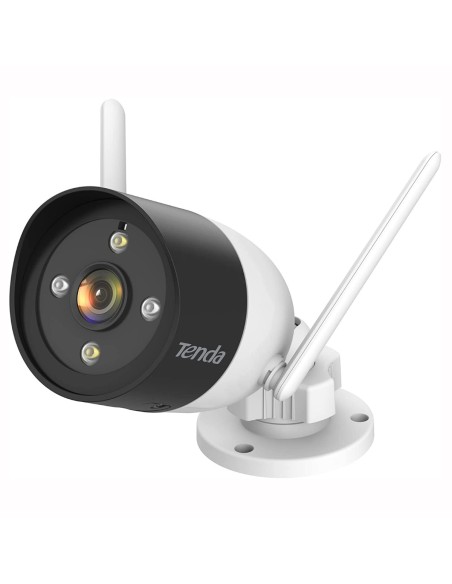 Kit 4 caméras Bullet 3.0 Megapixel, WiFi, NVR inclus, fonction alarme, audio bidirectionnel - Tenda K4W-3TC