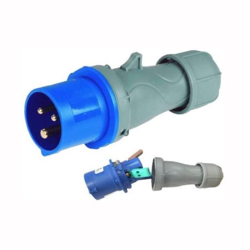 Prise industrielle 230V, 2P+E, 16A,...