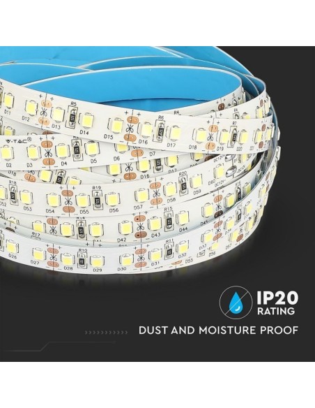 Led Strip 12V, Samsung Chips, SMD2835, 12W/m, 120 leds/m, IP20, Breite 10mm - V-TAC PRO VT-5-120