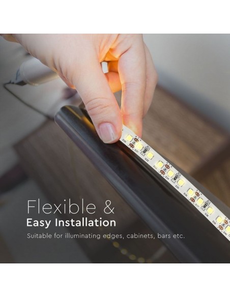 Bande LED 12V, puces Samsung, SMD2835, 12W/m, 120 leds/m, IP20, largeur 10mm - V-TAC PRO VT-5-120