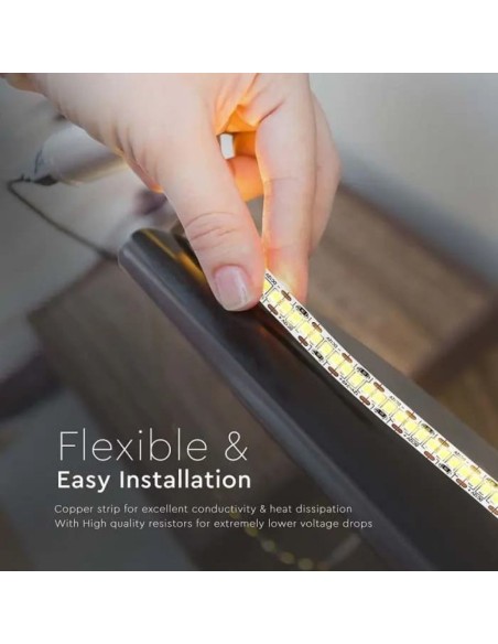 Led Strip 12V, SMD2835, 20W/m, 240 leds/m, IP20, width 10mm - V-TAC VT-2835