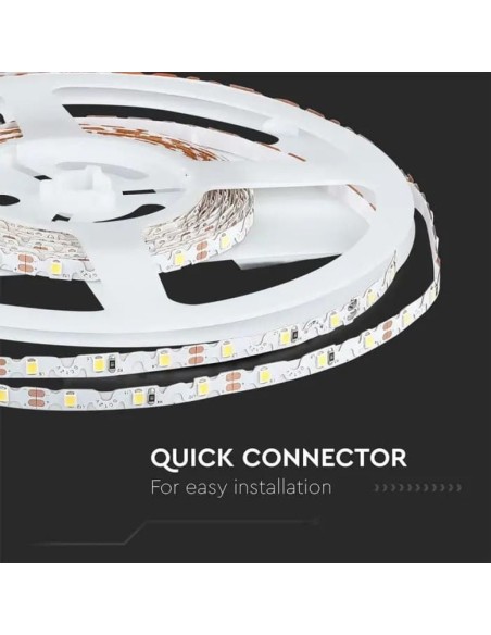 Led strip 12V, SMD2835, 4.2W/m, 60 leds/m, IP20, width 8mm, zig-zag - V-TAC VT-2835 