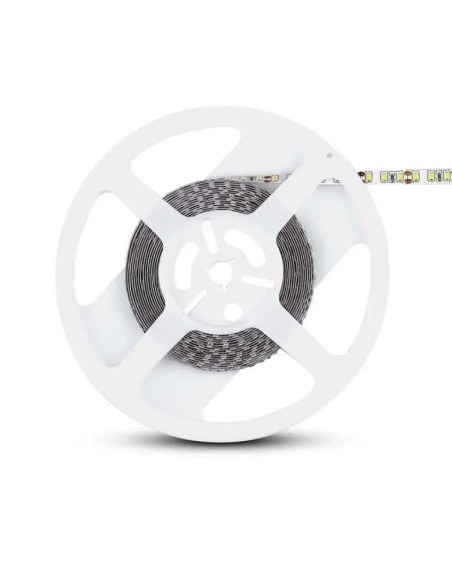 Strip led 12V, SMD3528, 8W/m, 120 led/m, IP20, larghezza 8mm - V-TAC VT-3528