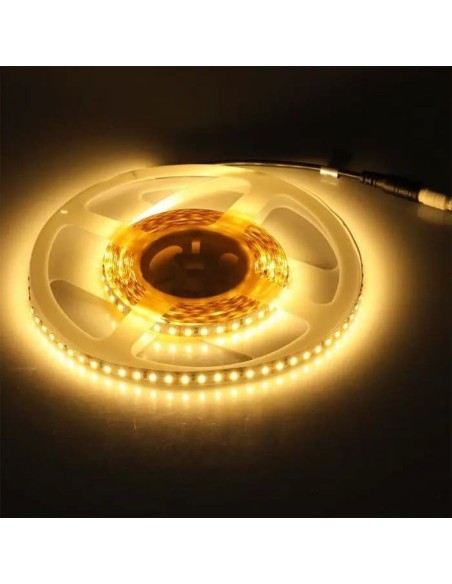 Tira led 12V, SMD3528, 8W/m, 120 leds/m, IP20, ancho 8mm - V-TAC VT-3528