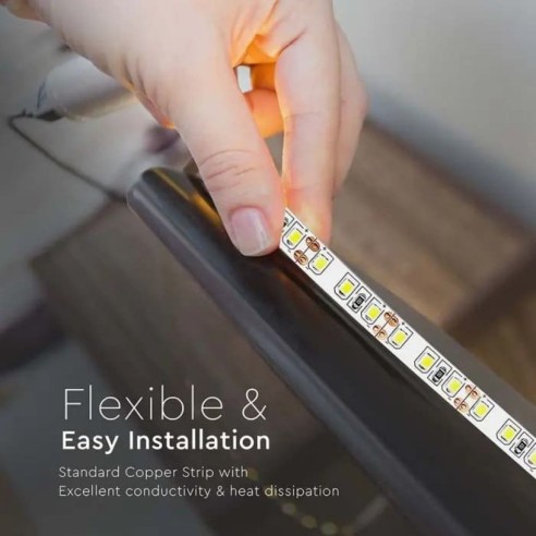 Strip led 12V, SMD3528, 8W/m, 120...