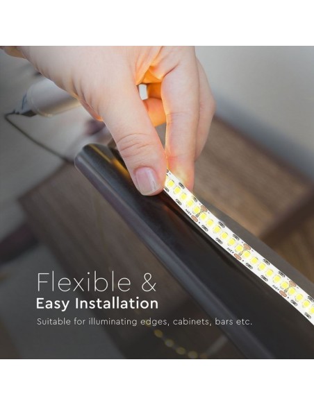 LED-strip 24V, Samsung chip, SMD2835, 18W/m, 240 leds/m, IP20, breedte 10mm, CRI95 - V-TAC PRO VT-10-240