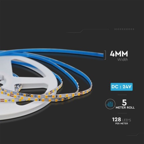 LED strip 24V, SMD2835, 9W/m, 128...