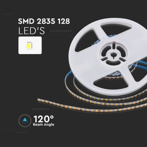 Bande LED 24V, SMD2835, 9W/m, 128...