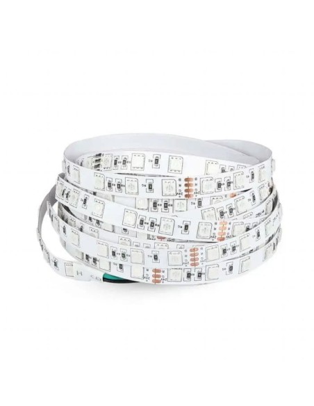 Strip led 24V, SMD5050, 10W/m, 60 led/m, IP20, larghezza 10mm - V-TAC VT-5050